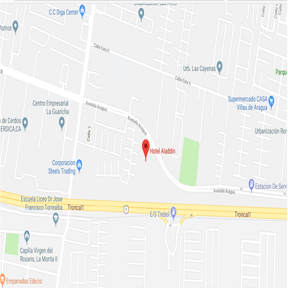 Ubicacion de aladdin Maracay