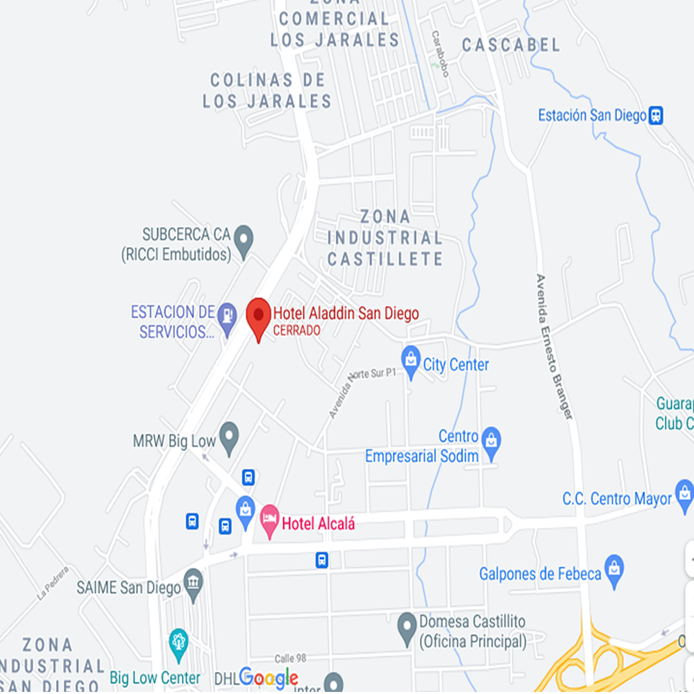 Ubicacion de aladdin San Diego